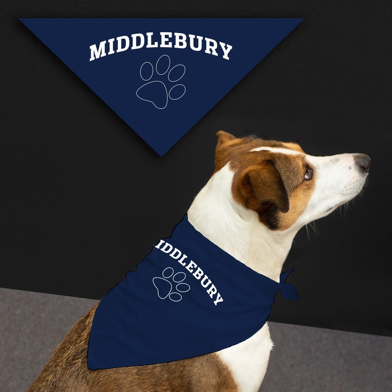Middlebury Dog Bandana – Size Large