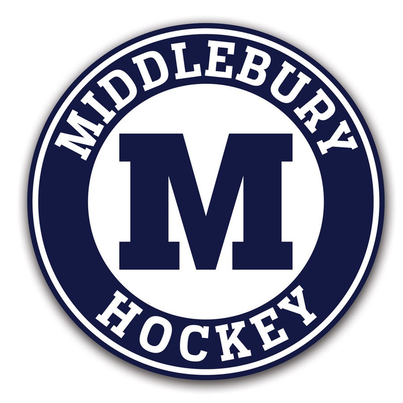 Middlebury Hockey Magnet|5 inch diameter|3 inch diameter