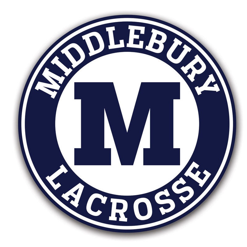 Middlebury Lacrosse Magnet|5 inch diameter|3 inch diameter