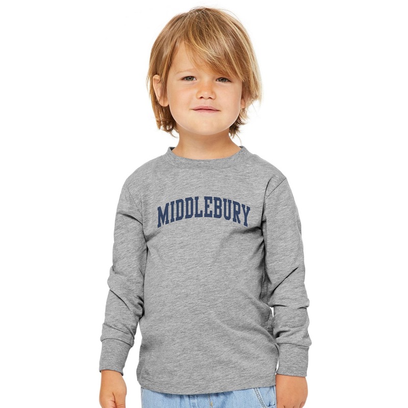 Middlebury Toddler Long Sleeved T-Shirt (Grey)