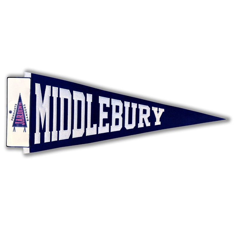 Middlebury Felt Embroidered Pennant