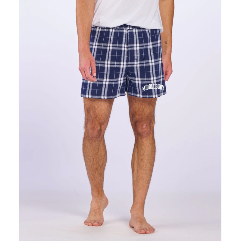 Middlebury Flannel Boxer (Navy)