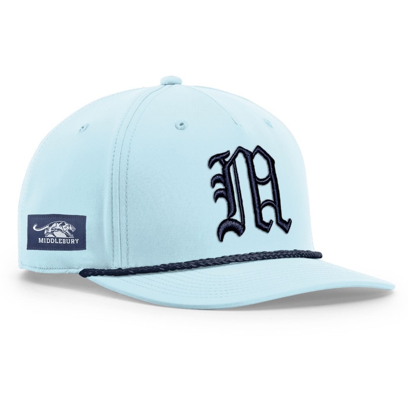 Middlebury Old M Classic Rope Cap (Soft Blue/Navy-R258)