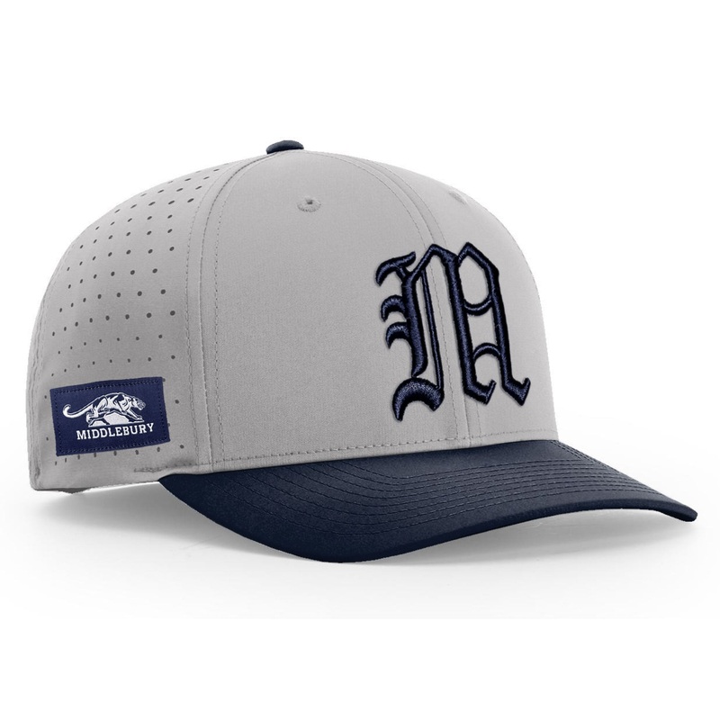 Middlebury Old M Performance Cap (Grey/Navy-R632)