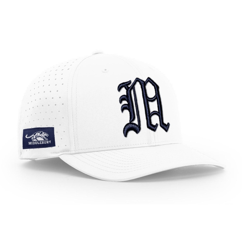 Middlebury Old M Performance Cap (White-R632)