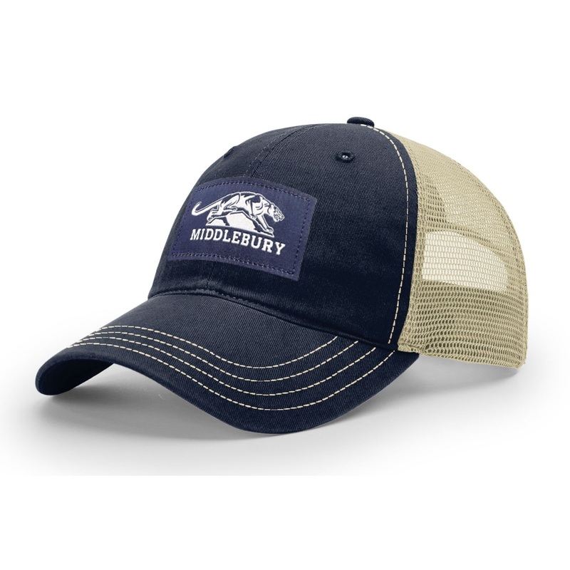 Middlebury Panthers Trucker Hat (111-Navy/Khaki)