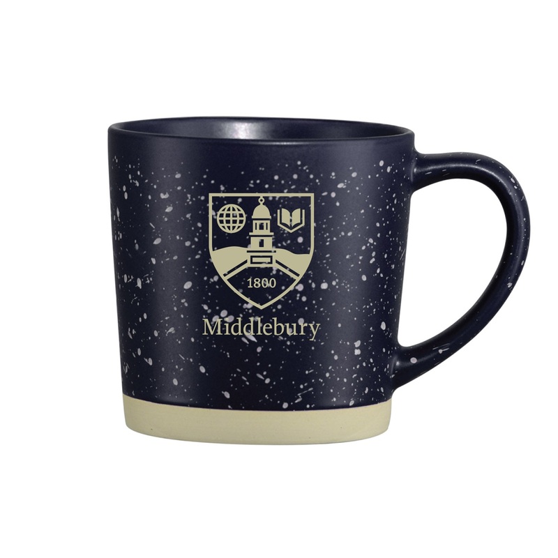 Middlebury Shield Speckled Mug (12oz)