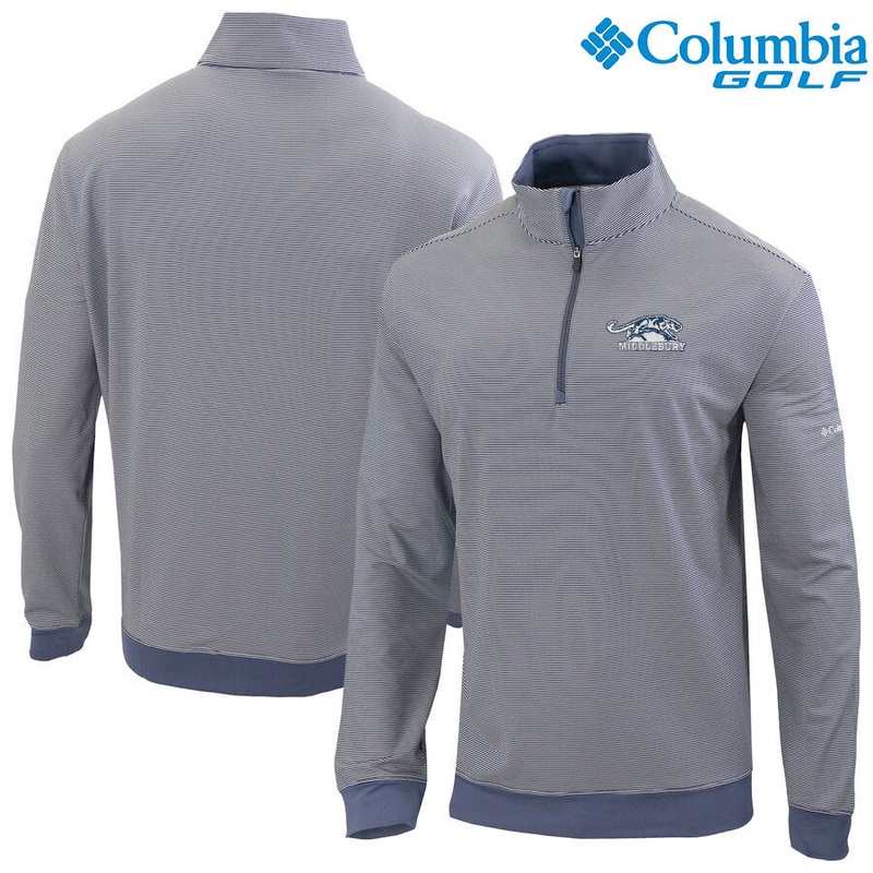 Omni-Wick Even Lie Pullover (Collegiate Navy Strip)