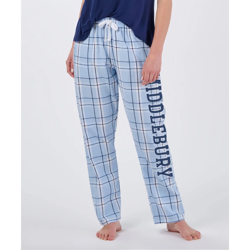 Women’s Middlebury Flannel Pant (Sky Carnegie Plaid)