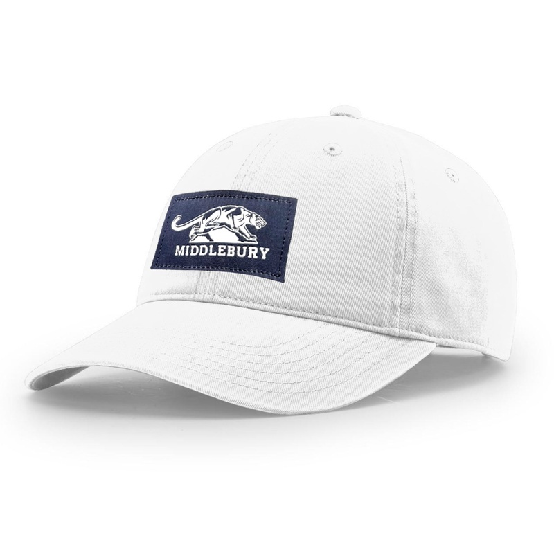 Middlebury Panther on Rock Hat (R326-White)