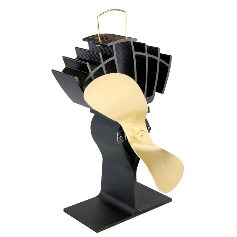 Ecofan by Caframo UltrAir 810CA Heat Powered Stove Fan – Gold Blade [810CABBX]