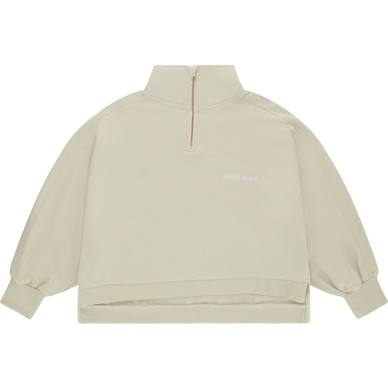 Osaka Cropped Half Zip Sweater
