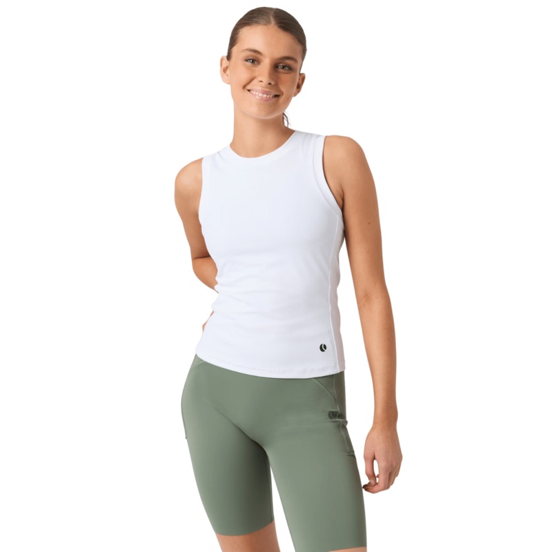 Bjrn Borg Ace Pocket Ribbed Tank Top White