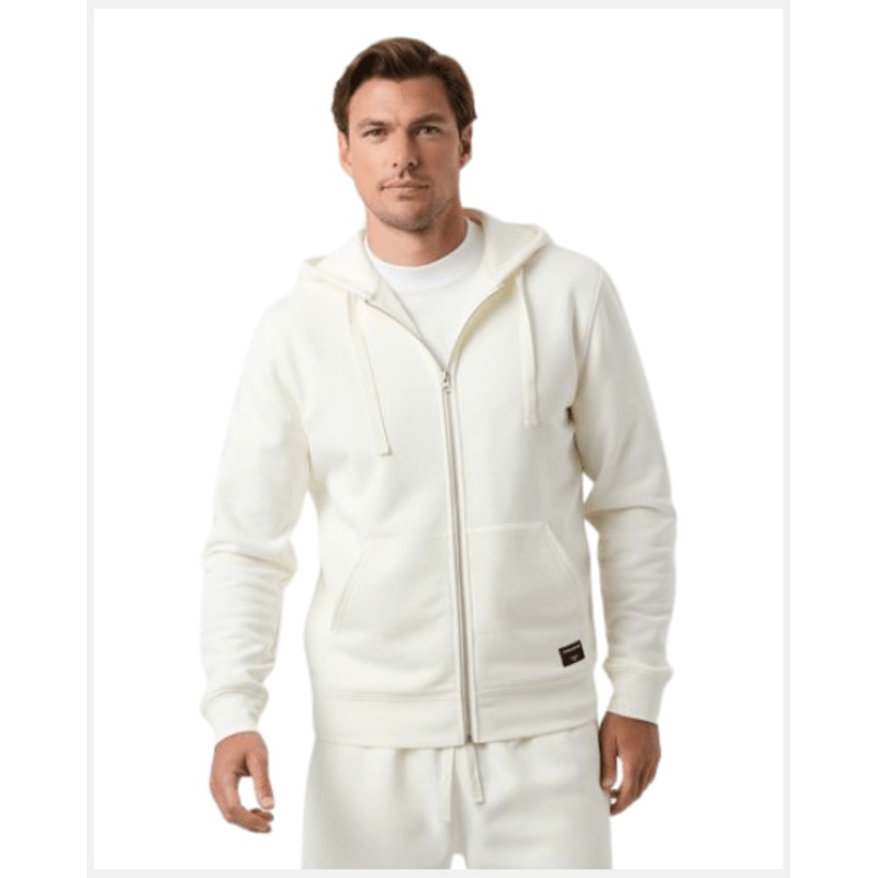 Bjrn Borg Men Centre Zip Hoodie White