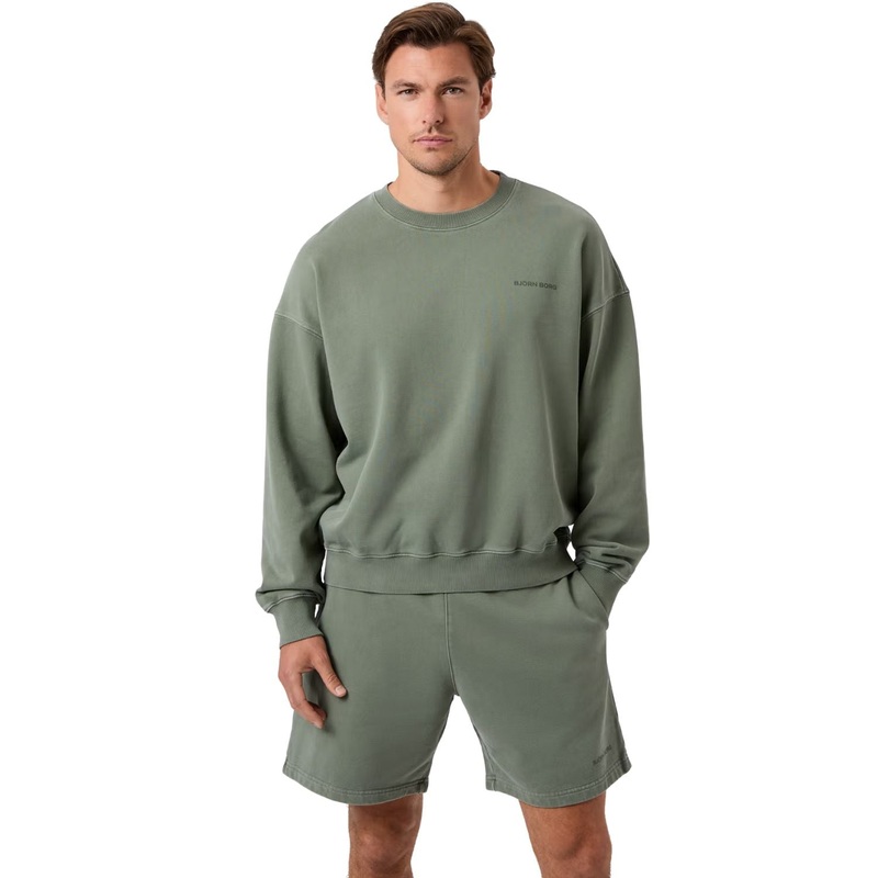 Bjrn Borg Oversized Washed Sweatshirt Green