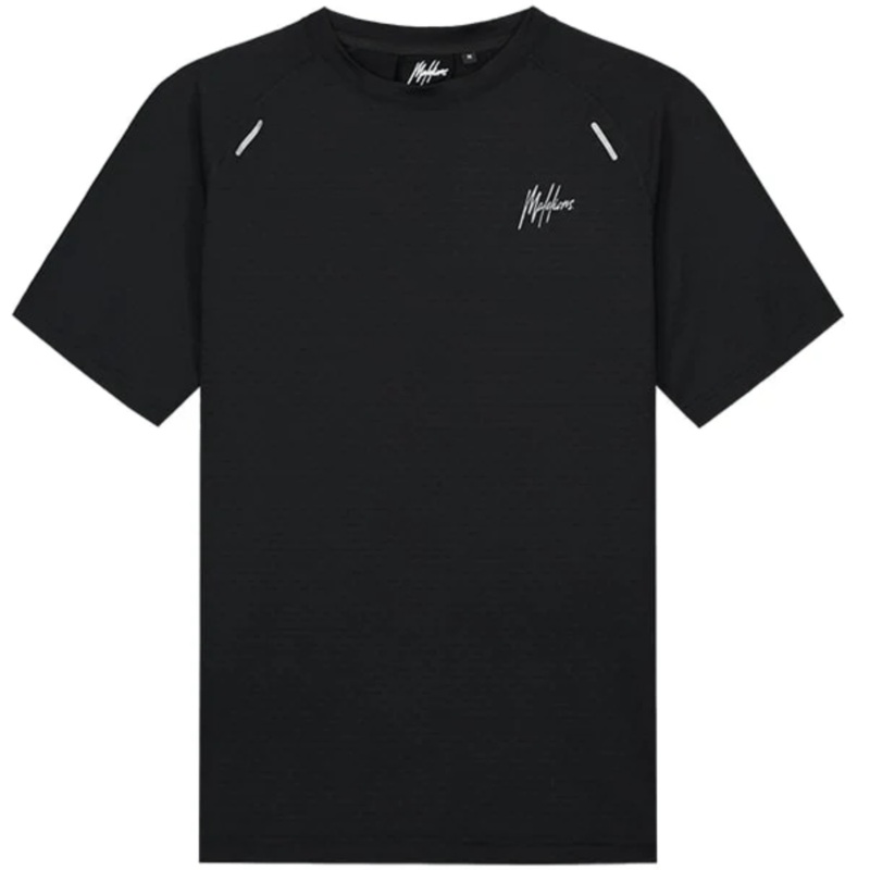 Malelions Padel Vortex T-Shirt Black