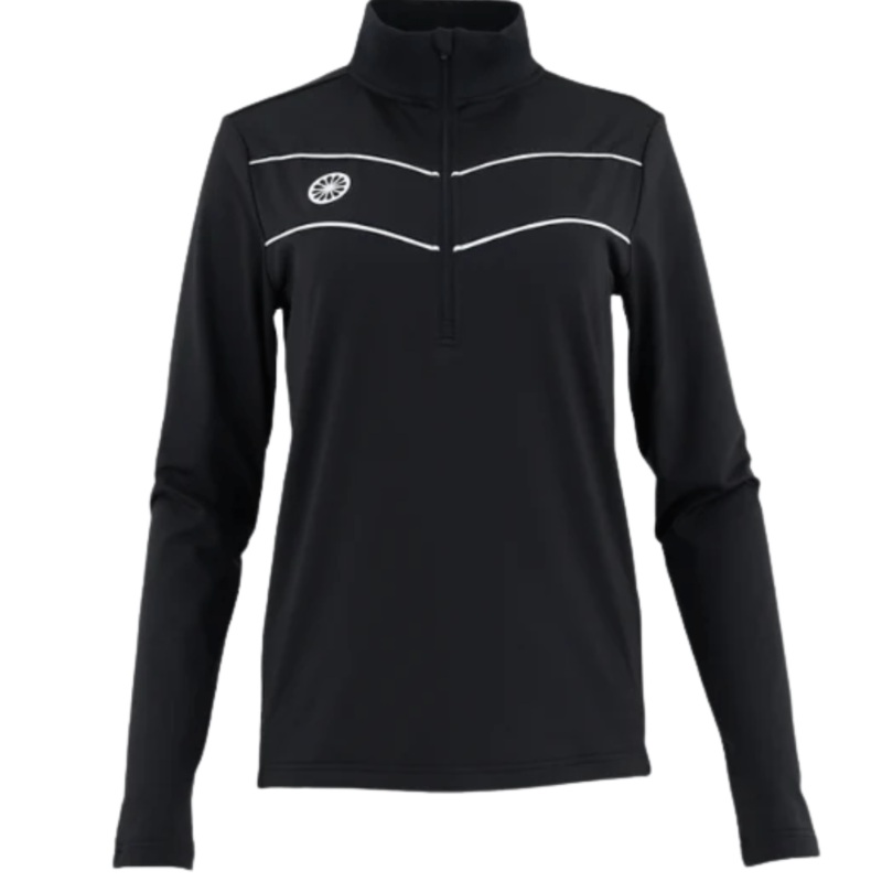 The Indian Maharadja Baroda Chevron Half Zip Sweater W Black