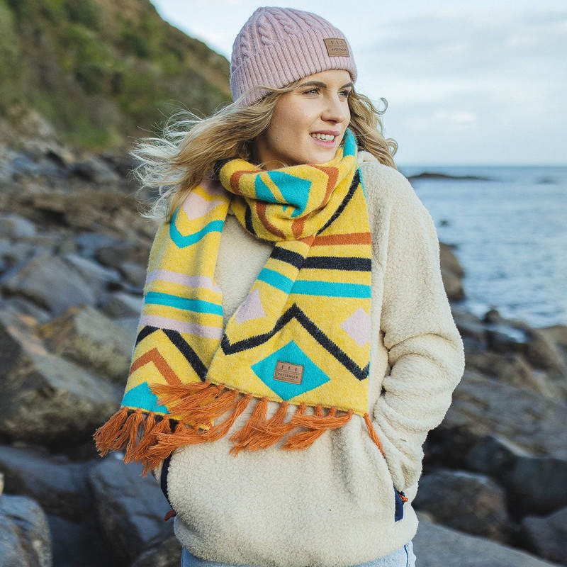 Cabin Scarf – Ochre Yellow|One Size