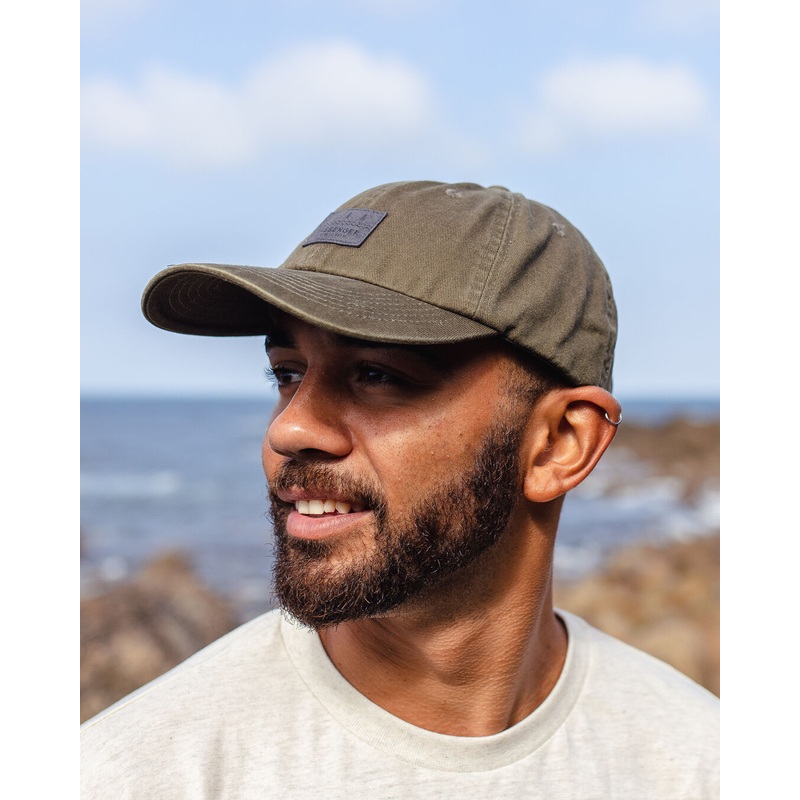 Canopy Recycled Cotton Snapback Cap – Khaki