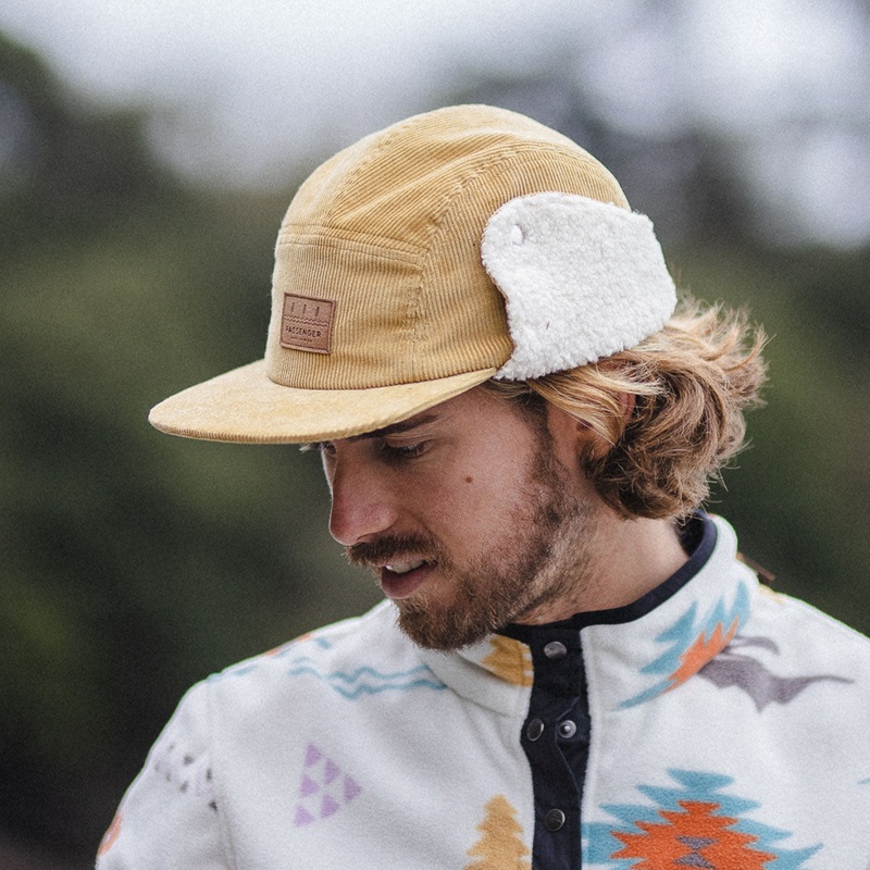 Cord Daytime Sherpa Lined Hat – Sandy Brown