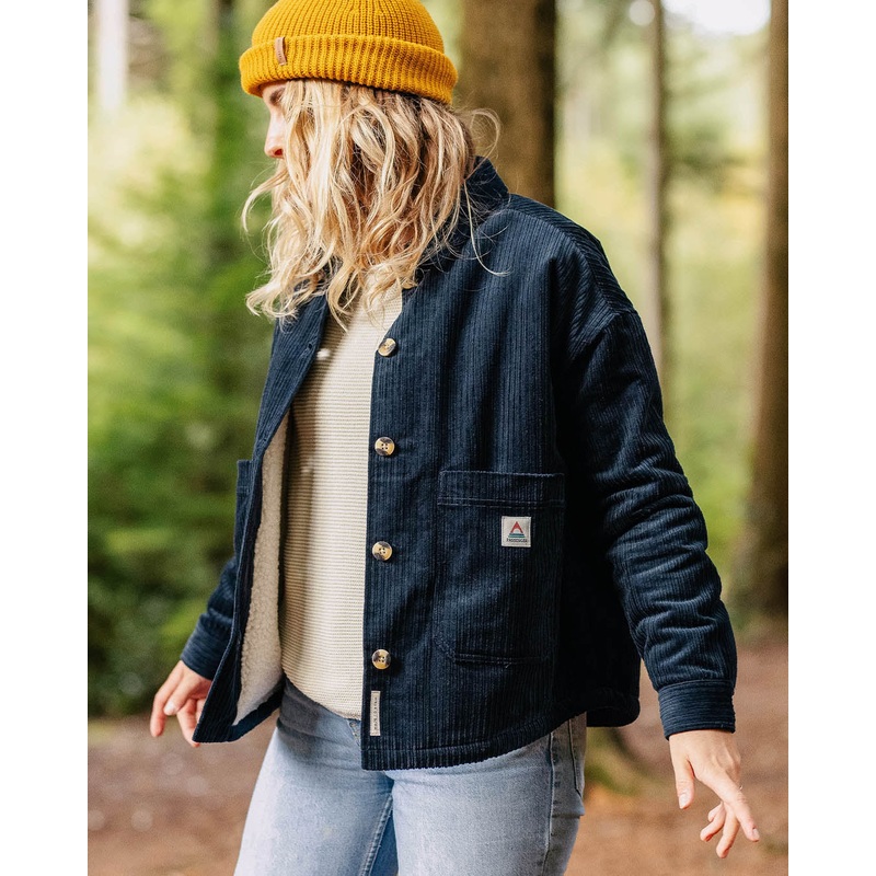 Flint Corduroy Overshirt – Deep Navy