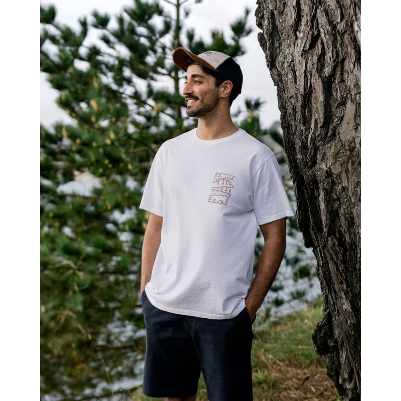 Nature Recycled Cotton T-Shirt – White