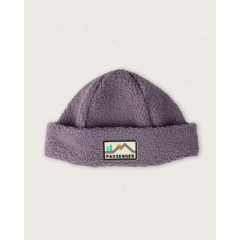 Peak Recycled Sherpa Beanie – Dusty Lilac