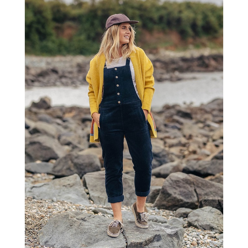 Tiaga Cord Dungarees – Deep Navy