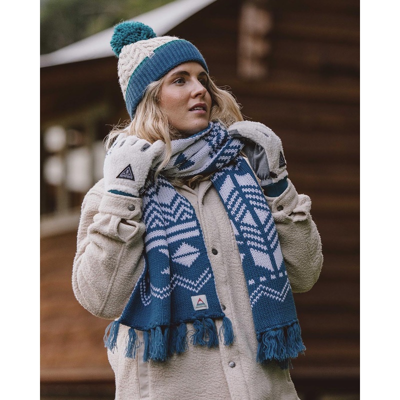 West Coast Recycled Acrylic Scarf – Blue Steel