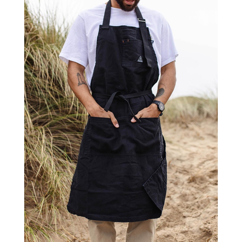Yard Organic Cotton Denim Apron – Black