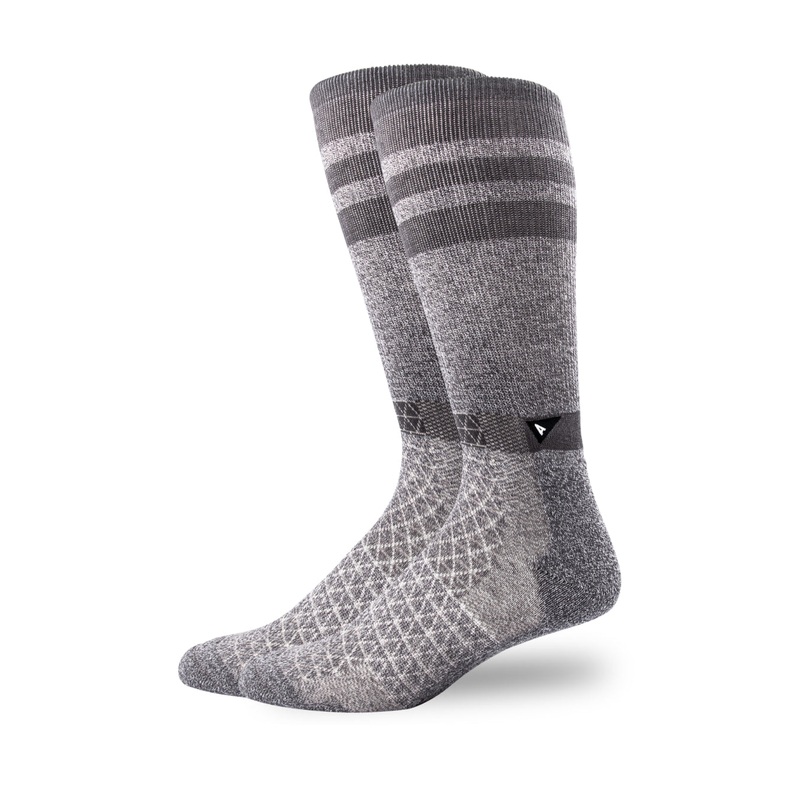 Arvin Goods Performance Crew Sock Smoke Marled Socks
