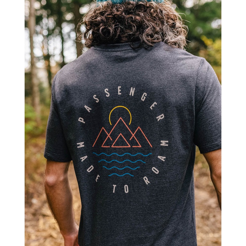 Escapism Recycled Cotton T-Shirt – Charcoal Marl