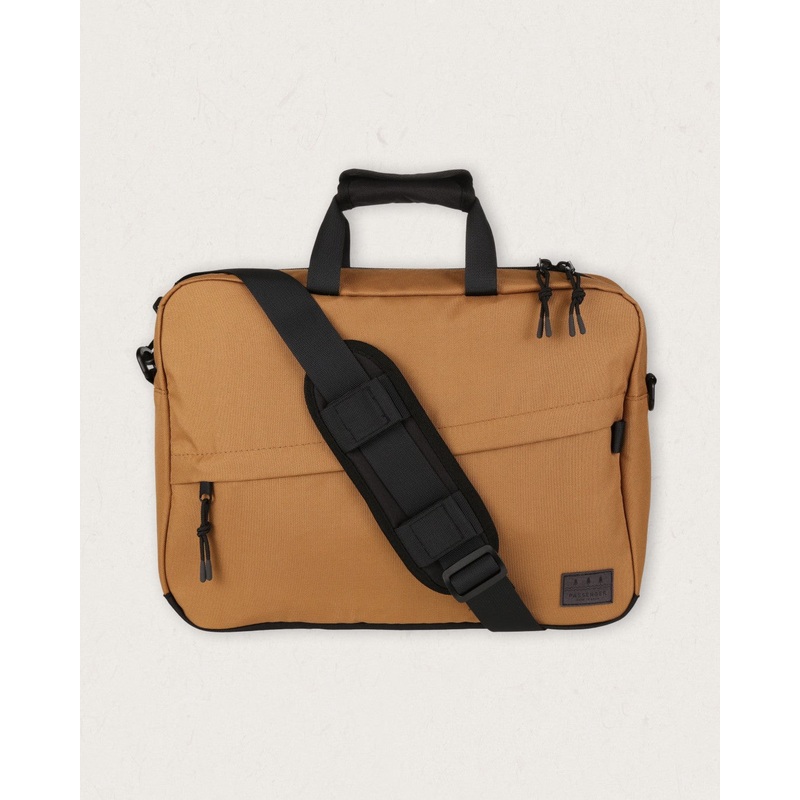 Recycled Messenger Bag – Golden Brown