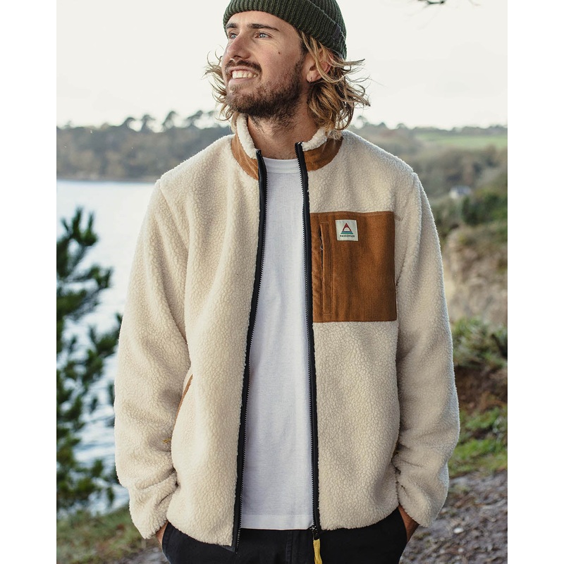 Trekker Recycled Deep-Pile Sherpa Fleece – Warm Ivory
