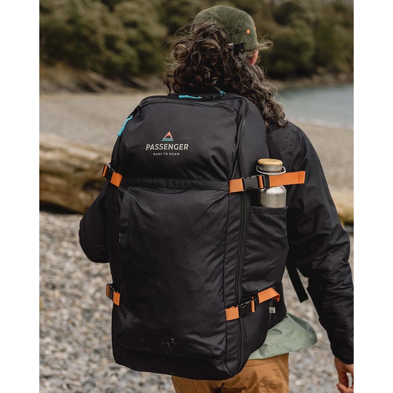 Adventurer 55L Recycled Backpack – Black