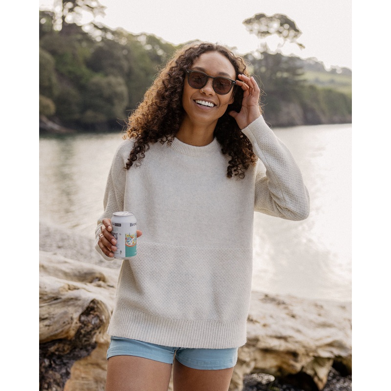 Cove Recycled Knitted Jumper – Off White