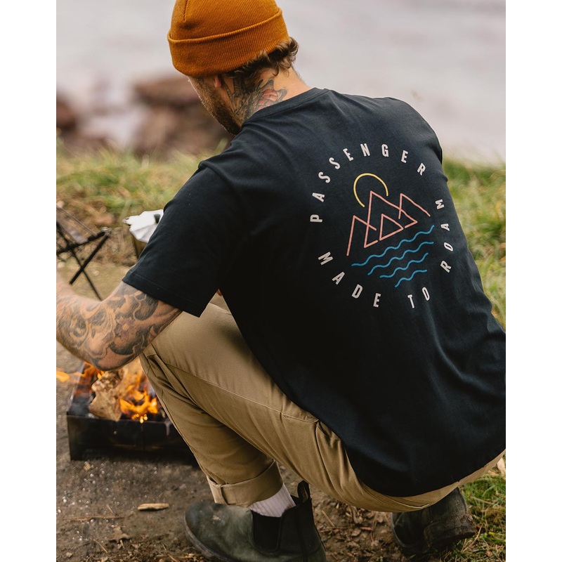 Escapism Recycled Cotton T-Shirt – Black