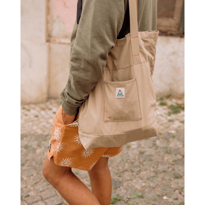 Evergreen Organic Tote Bag – Biscuit