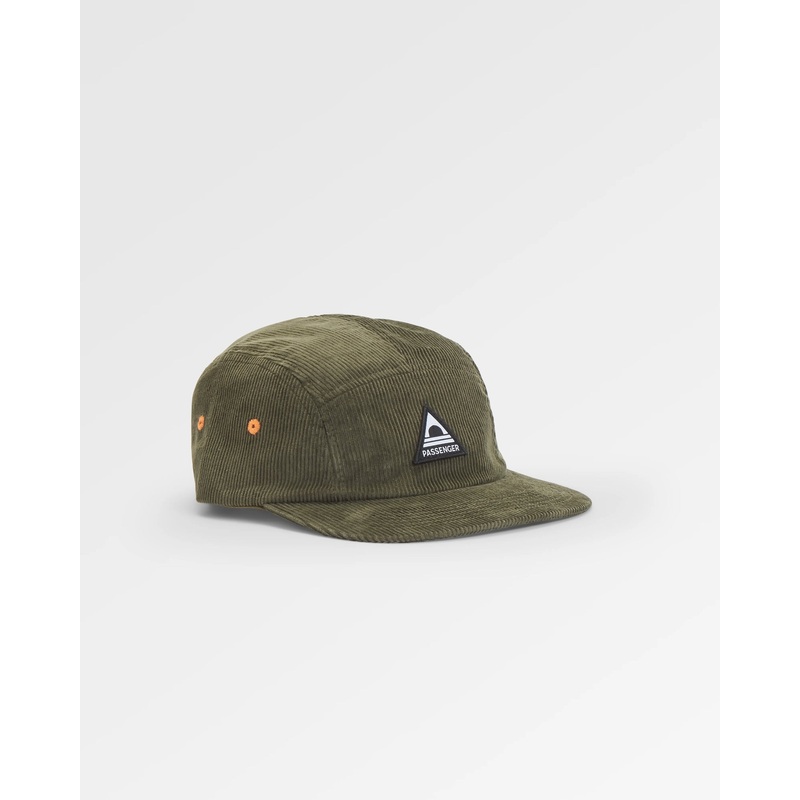 Fixie Recycled Cord 5 Panel Cap – Khaki