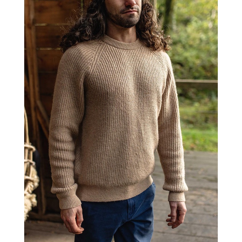 Offshore Recycled Knitted Jumper – Sand
