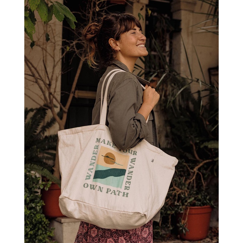 Sunrise Organic Cotton Tote Bag – Off White