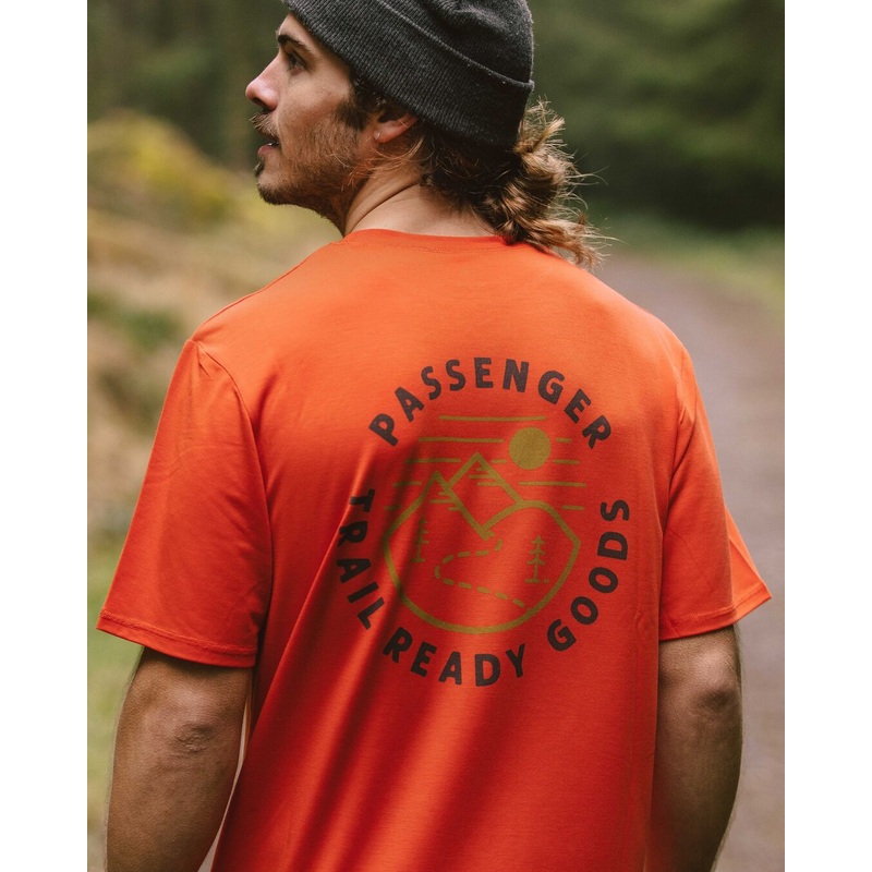 Trail Recycled Active T-Shirt – Warm Orange