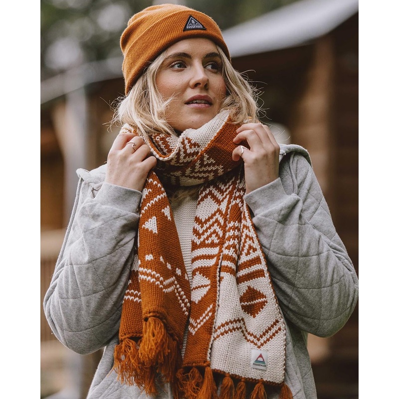 West Coast Recycled Acrylic Scarf – Glazed Ginger