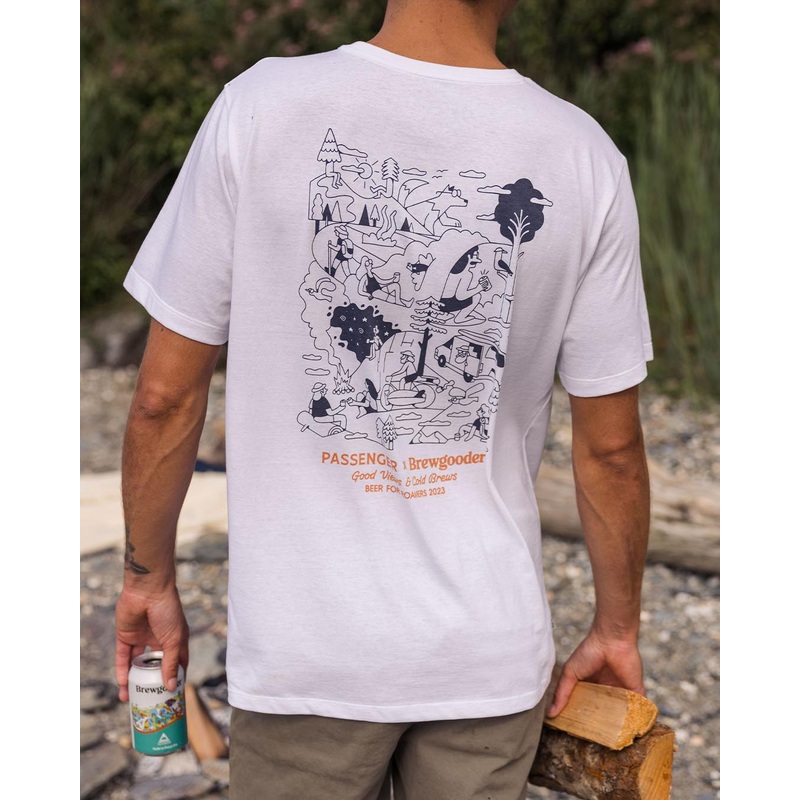 Brews & Views T-Shirt Passenger X Brewgooder – White