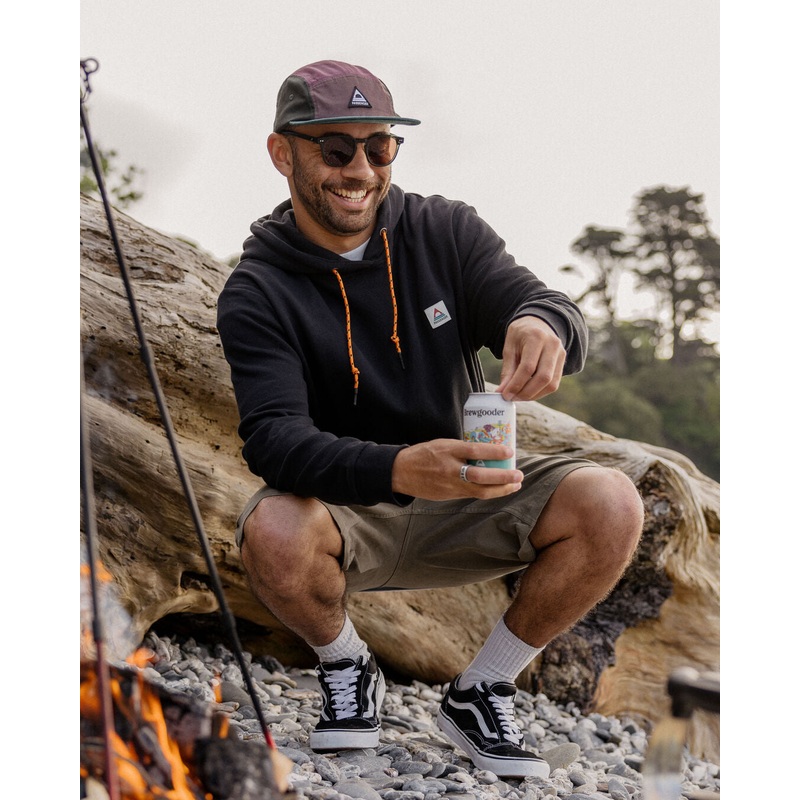 Cliff Recycled Cotton Hoodie – Black