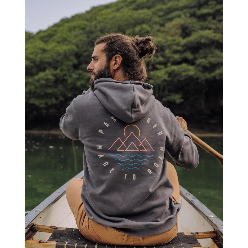 Escapism Recycled Cotton Hoodie – Faded Black