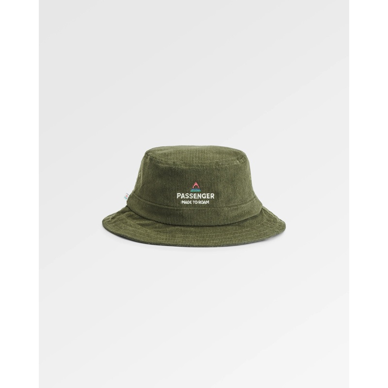 Forest Recycled Cord Bucket Hat – Khaki