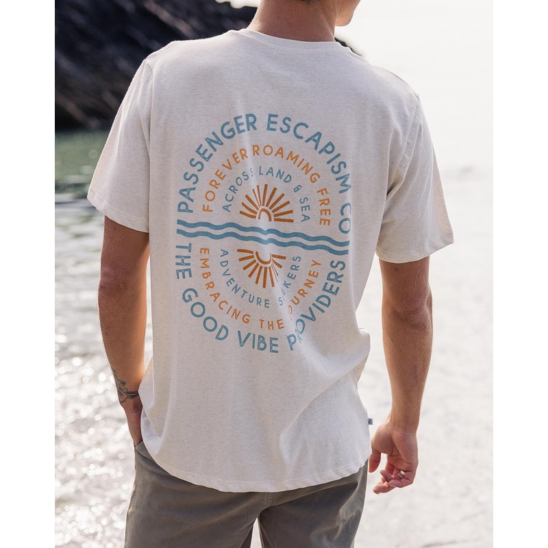 Good Vibes Recycled Cotton T-Shirt – Milky Marl