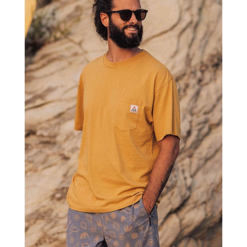 Heritage Organic Relaxed Fit T-Shirt – Mustard Gold