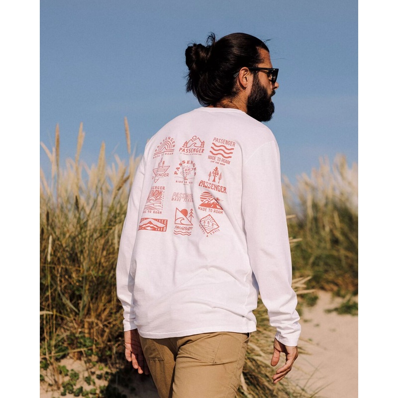 Icon Recycled Cotton LS T-Shirt – White